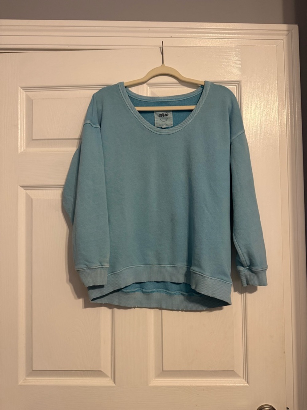 aerie Pastel Blue Crewneck Sweatshirt